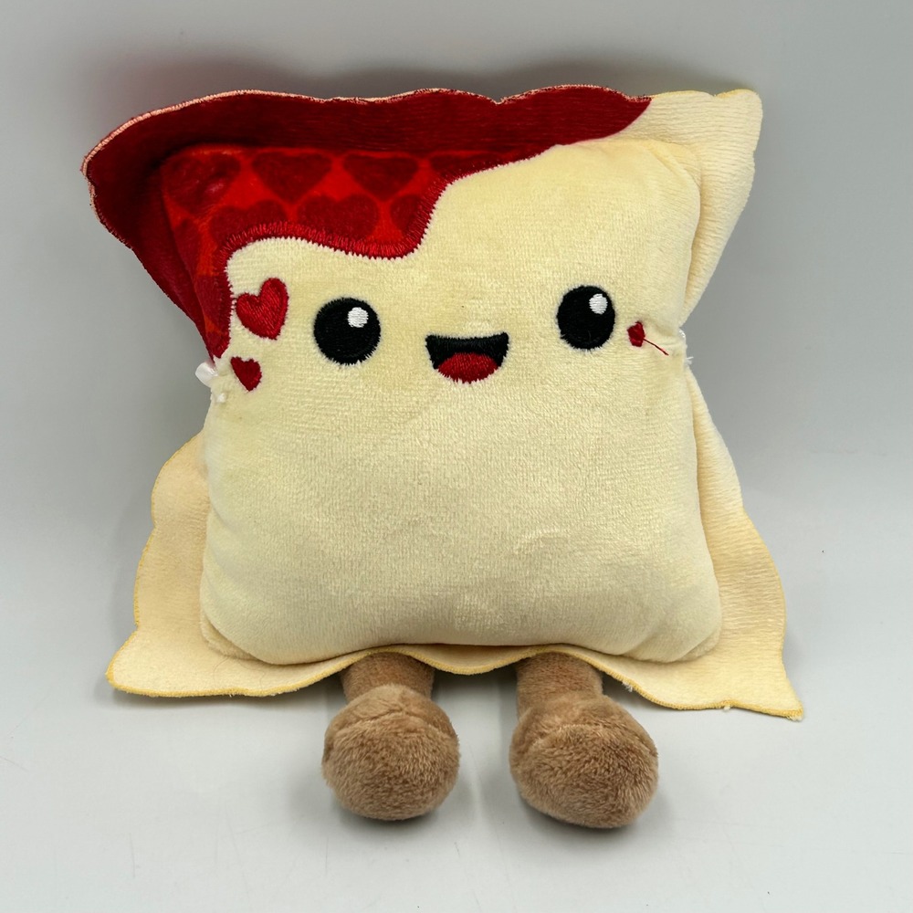 Frankford Plush Toaster Pastry 7 inch Heart Jam Valentine EUC